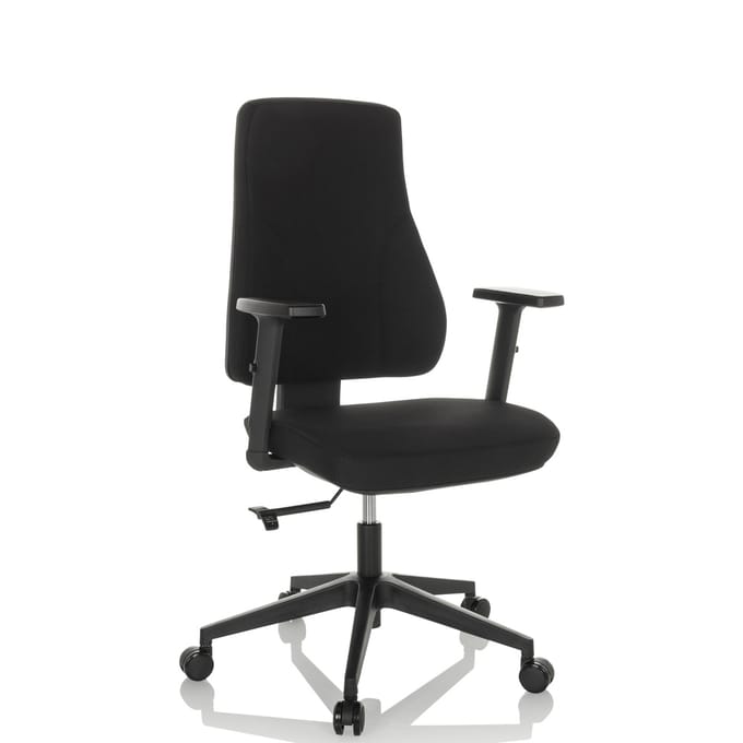 Bureaustoel MATHES stof zwart hjh OFFICE