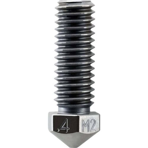 Micro-Swiss 3D-printermond 0.4mm M2 Hardened High Speed Steel High Flow 1.75mm Nozzle M2502-04