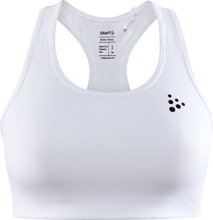 CRAFT TRAINING BRA PADDED W Dames Sportbeha - Wit