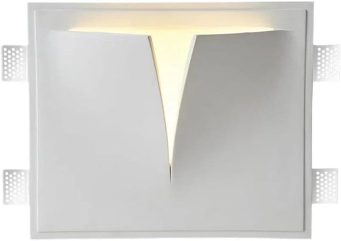 Wandlamp - Muurverlichting - Sfeerverlichting - Randloos ontwerp - 31 x 26 CM - Wit