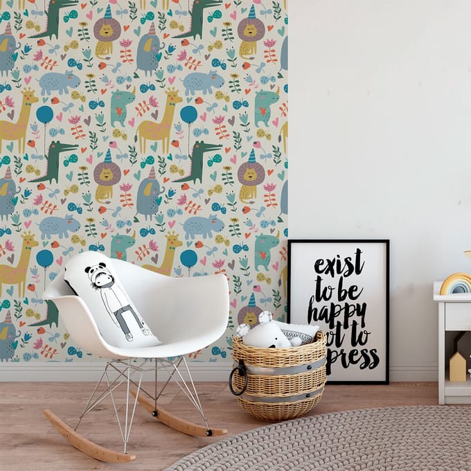 Behangeffect sticker - IN DE VERRE JUNGLE - 60x60cm
