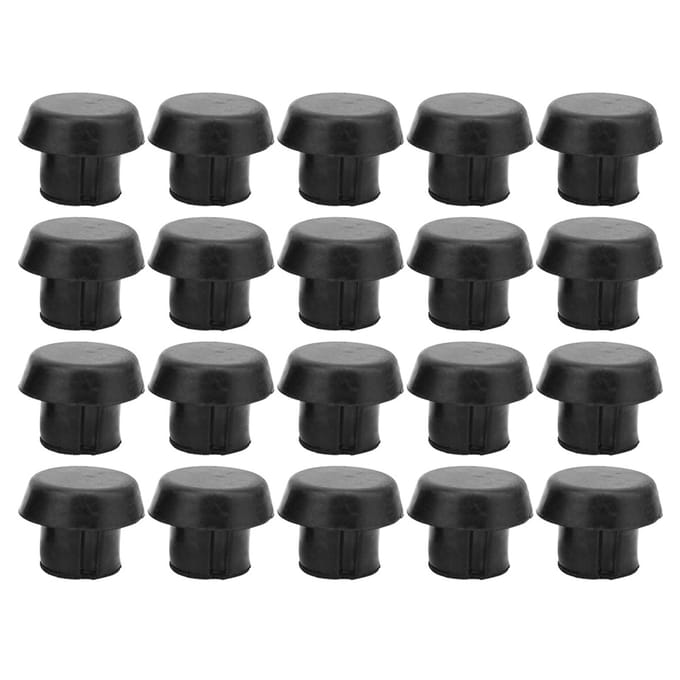 20 pcs Bouchon en Caoutchouc Inférieur de Queue de Billard Coussin de Protection Couvercle d'Extrémité de Queue Accessoires de Protection gray