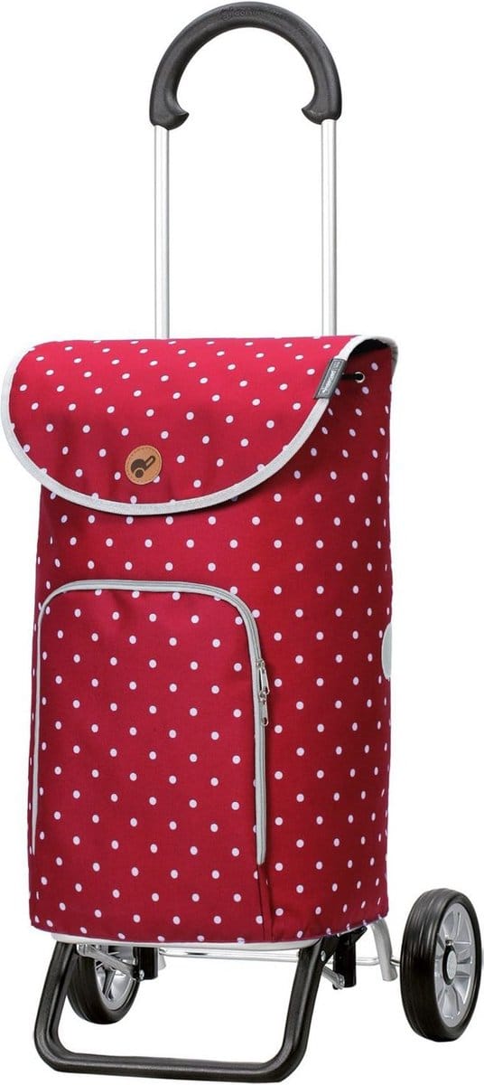 Andersen SHOPPER MANUFAKTUR Boodschappentrolley Scala Shopper Plus Ole 41L Red Rood 111cm