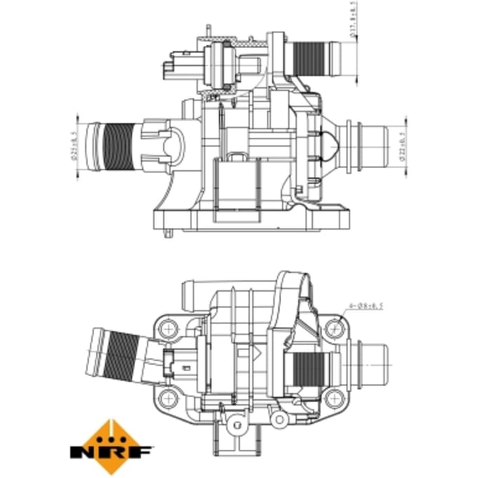 Thermostaat, koelvloeistof NRF 725039
