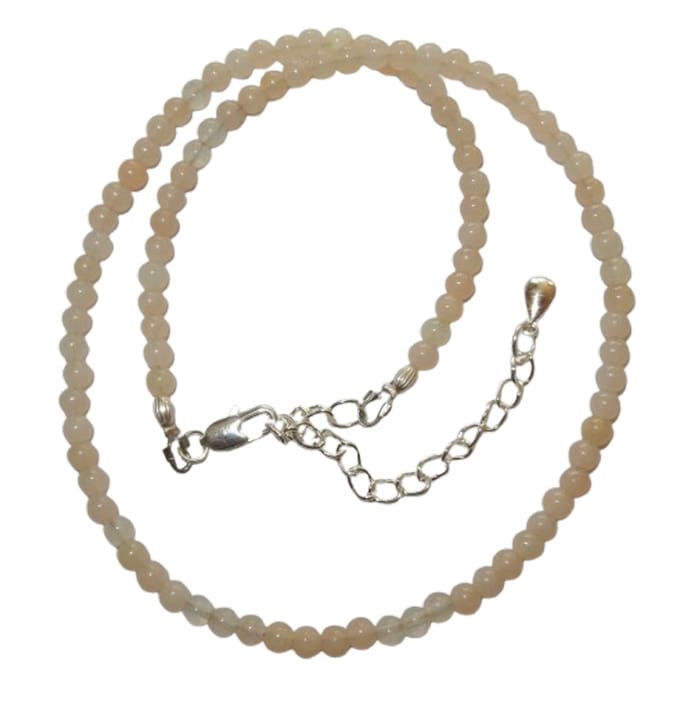 Natuurlijk Agaat Collier Beige