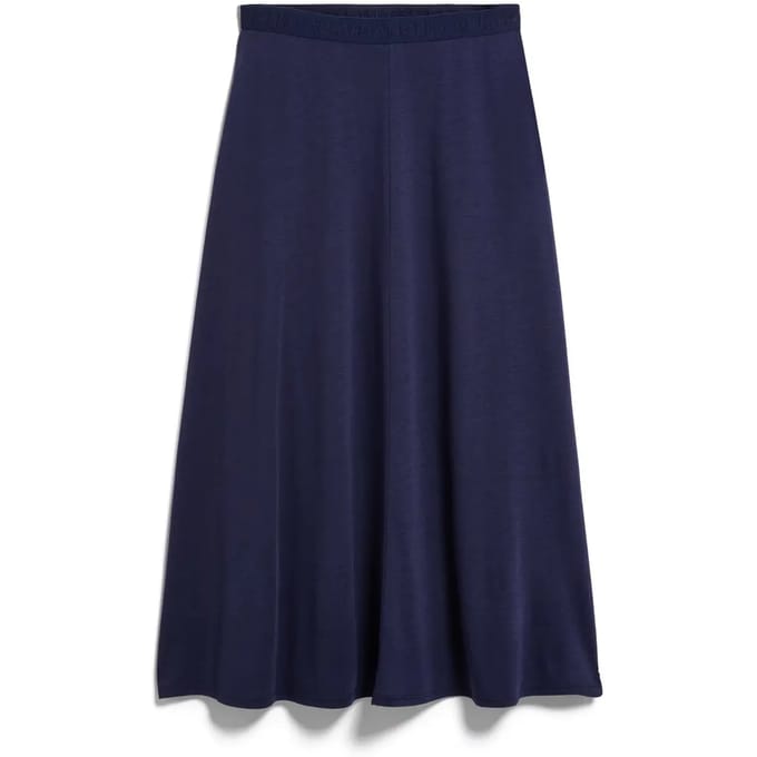 loose fit midi-rok van mix van katoen en lyocell model 'ILENIAA LARAA'