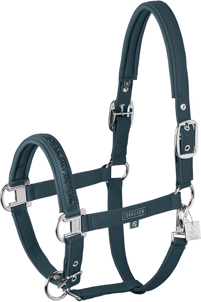 Eskadron Halster Eskadron Classic Sports Softshell Jewel Double Pin Middenblauw