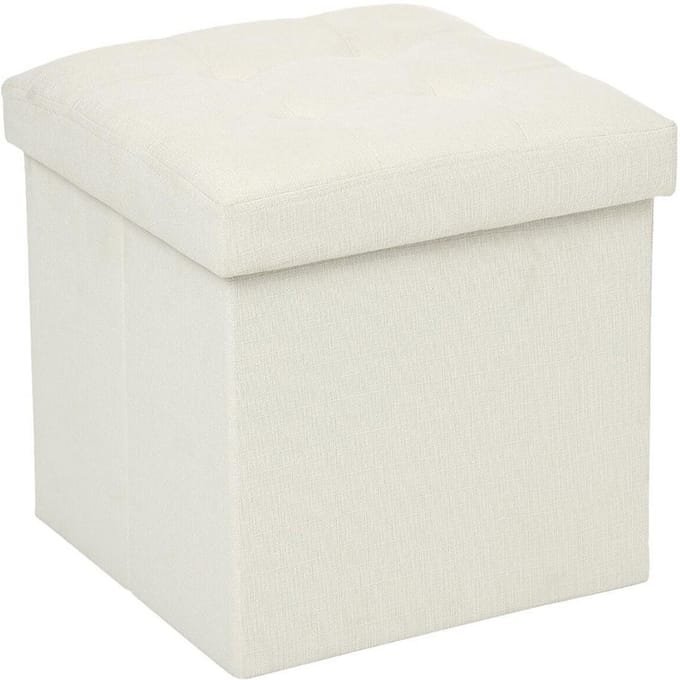 Eazy Living Poef + Opbergbox Milou Beige