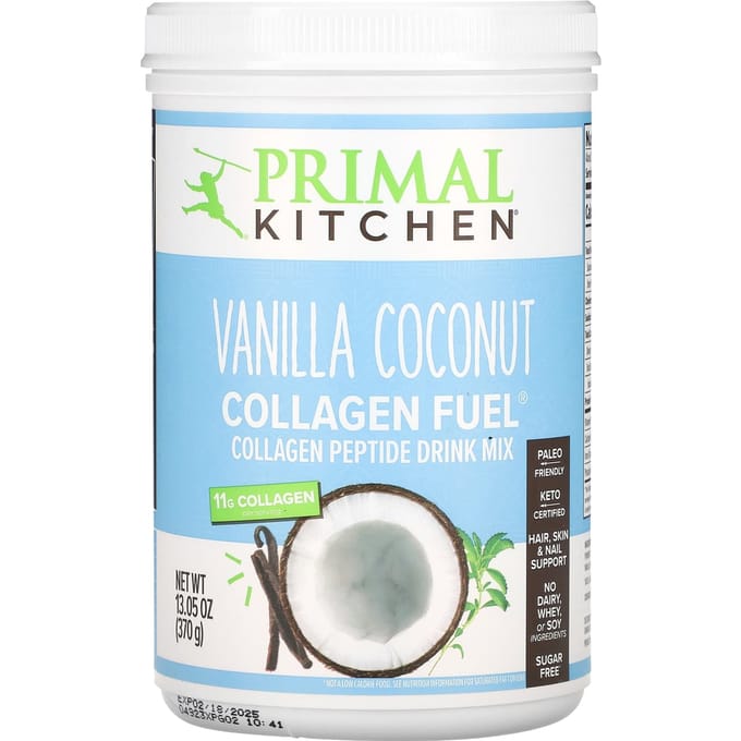 Primal Kitchen, Collagen Fuel, saveur vanille et noix de coco, 380 g (370 g)