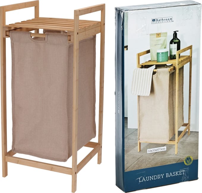Relaxwonen - Wasmand - Badkamer - Met opberg rek