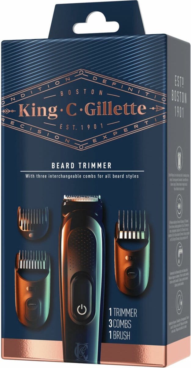 King C. Gillette Draadloze Baardtrimmer - 1 set
