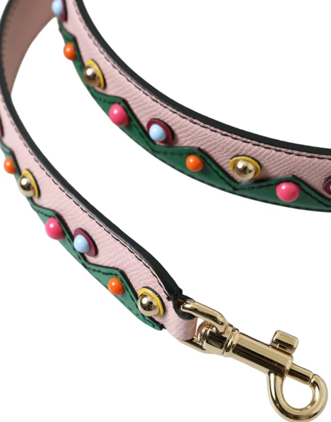 Roze Leren Handtas Accessoire Schouderband