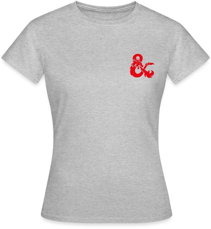 Dungeons And Dragons Logo In Rood T-Shirt Dames