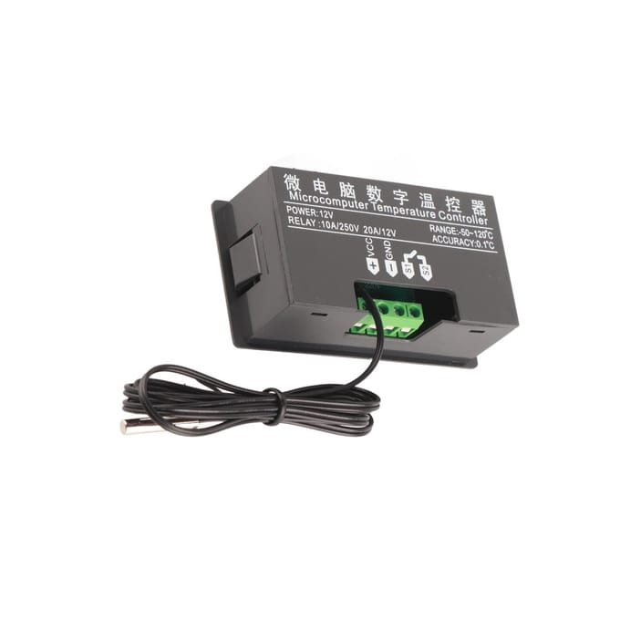 W3230 LED Digitale Temperatuurregelaar Thermostaatschakelaar Sensor Meter(DC12V ) gray