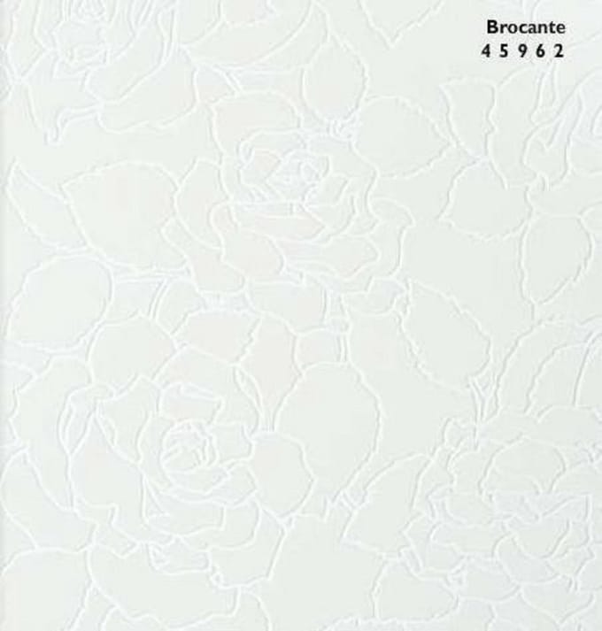 Wit bloemen metalic romantisch behang 45962