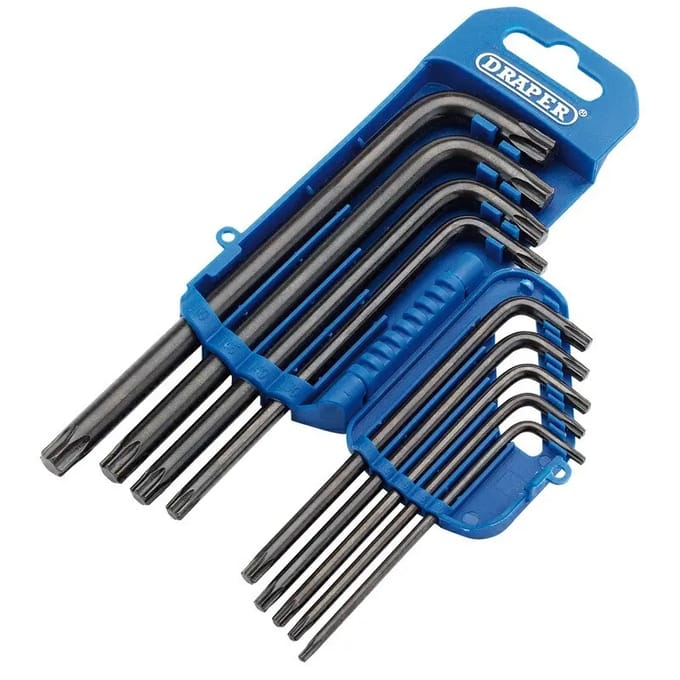 Set van 9 torx steeksleutels Draper