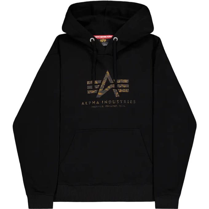 Hoodie Alpha Industries Basic Big Logo Effect Print