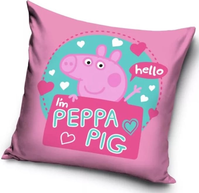 Sierkussen - Hello I'm Peppa Pig 40x40cm