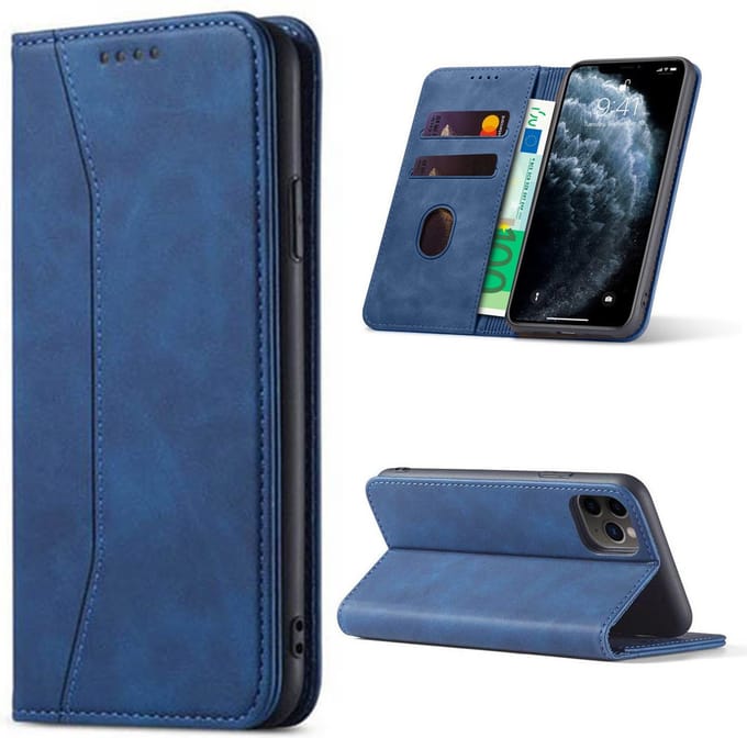 Hoesje geschikt voor iPhone 16 Plus - Bookcase - Pasjeshouder - Portemonnee - Kunstleer - Blauw