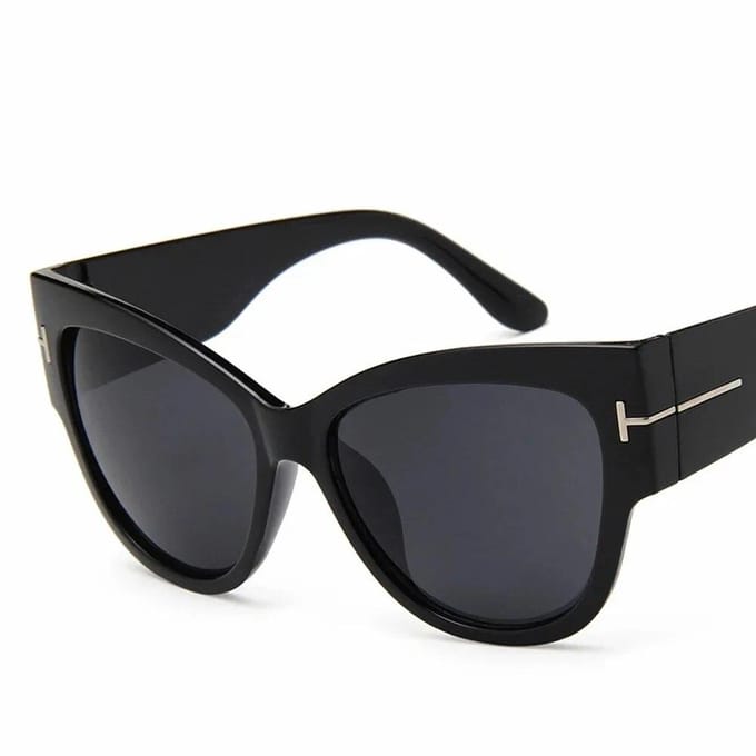 Mode zonnebril dames Cat Eye oversized zonnebril Vrouwelijke zonnebril met gradiëntlens