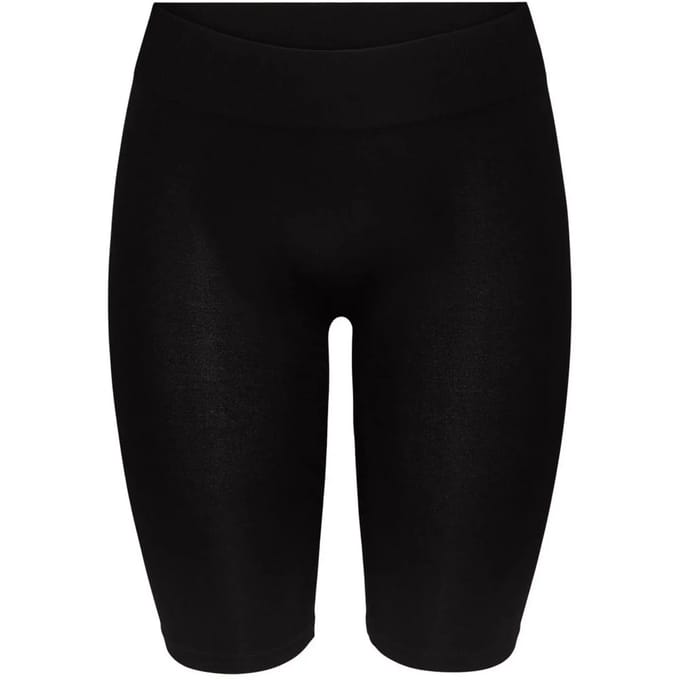 Pieces Dames Short Lange Pijp Zwart - Maat S/M