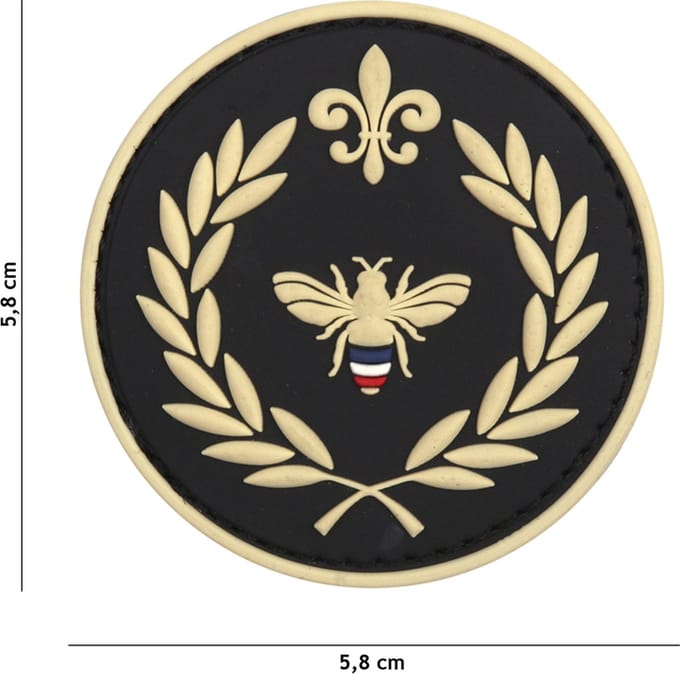 101 Inc Embleem 3D Pvc Napoleon Bij Zwart  9048