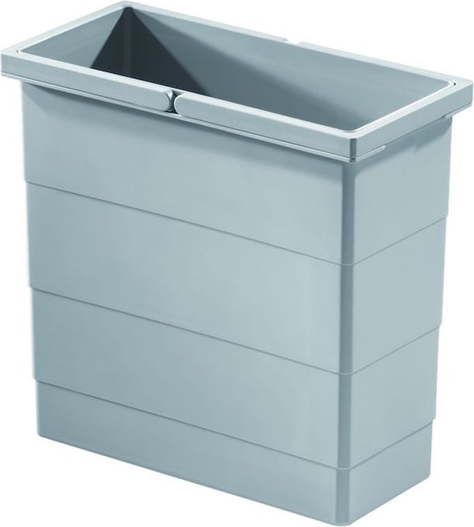 Binnenemmer 14 Ltr Zilver grijs Doeco Voor spoelkastladen