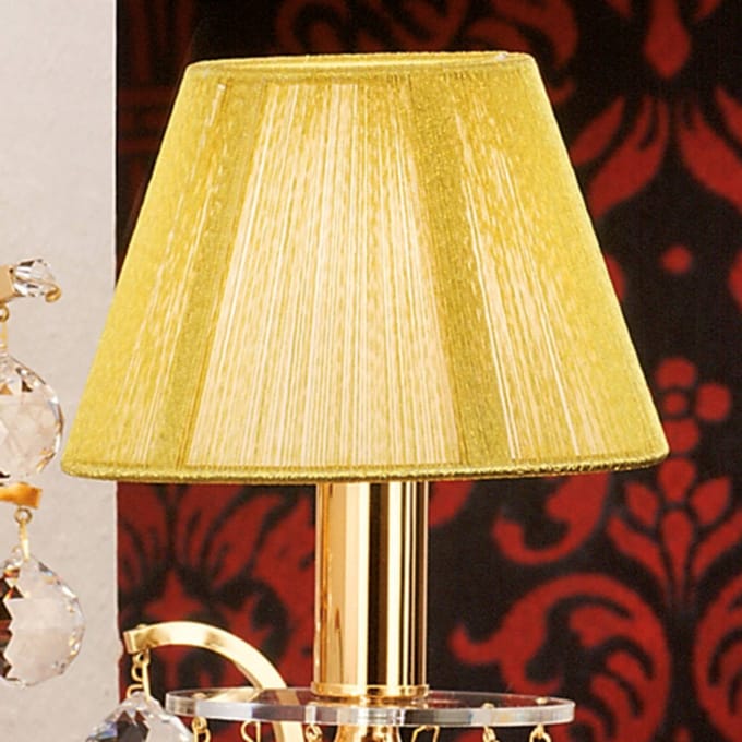 ORION Meeslepende textiele wandlamp kristaldesign