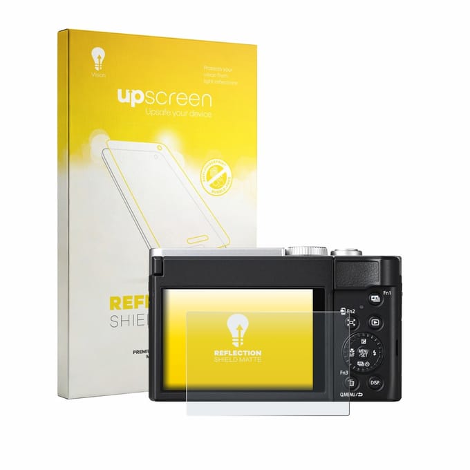 upscreen - Screenprotector voor Panasonic Lumix DC-TZ99E-S - Folie Beschermfolie anti glare matte