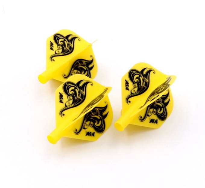 Cuesoul - Tero Flight System AK4 Flower - Yellow Standard - Dart Flights