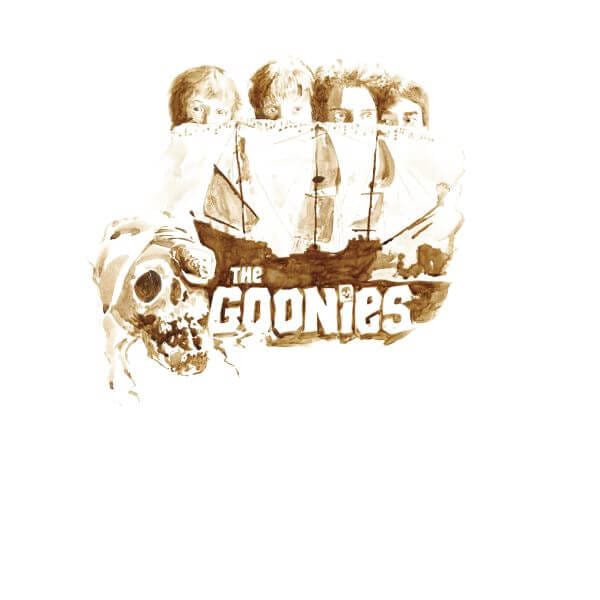 The Goonies Watercolour Women's T-Shirt - Wit - XS