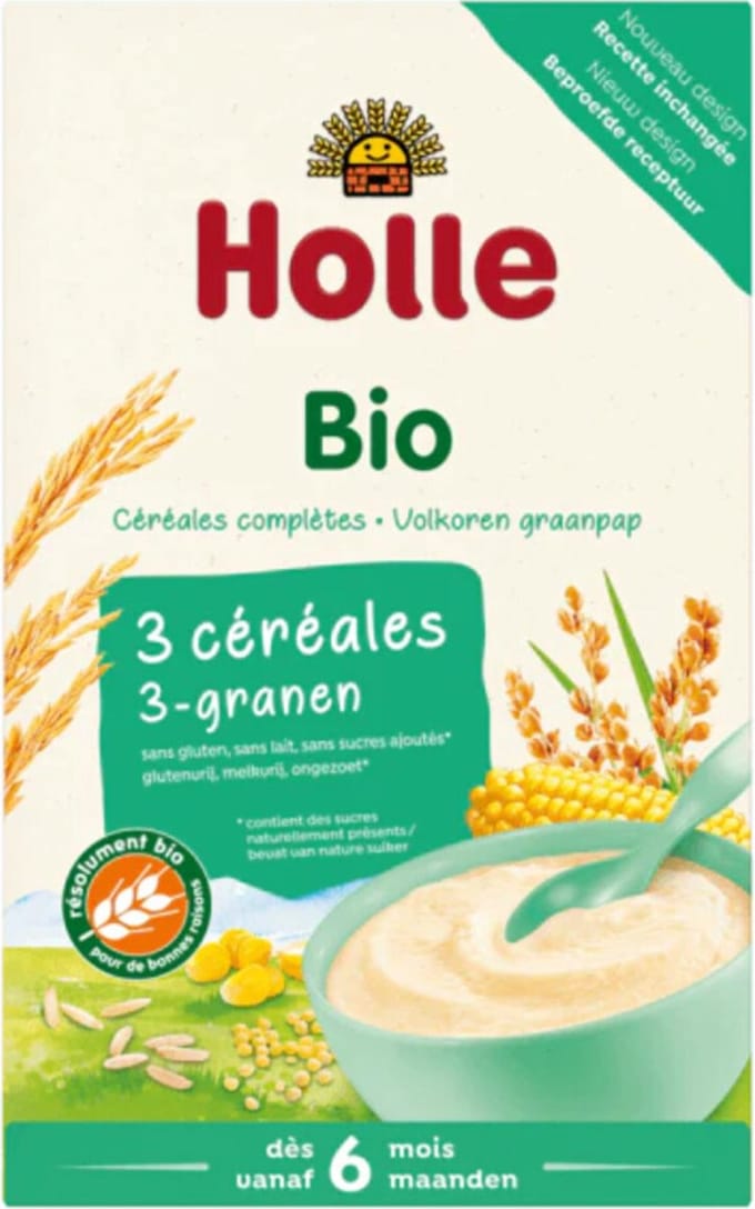 Holle Volkoren Graanpap 3 -Granen Bio