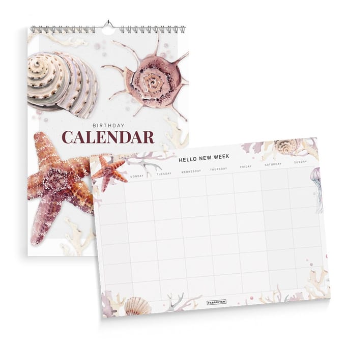 Fabrikten Bundel Strand - Kalender + Weekplanner A4
