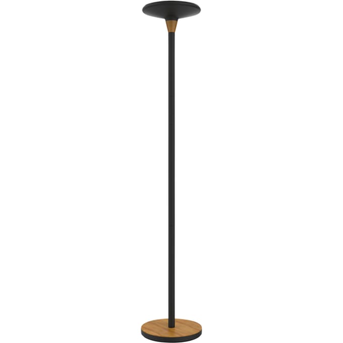 Vloerlamp Unilux Baly led bamboe zwart