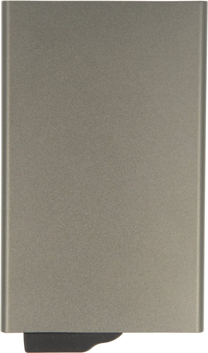 Valenta Pasjeshouder - Uitschuifbare Titanium Grijs Kaarthouder met RFID Bescherming & Handig Easy Out Systeem - Aluminium - Ruimte voor 7 Pasjes