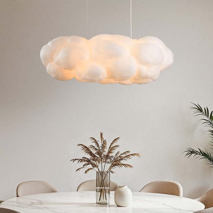 LumenXL Witte hanglamp in wolkvorm Kumo 90 cm – wolkenlamp