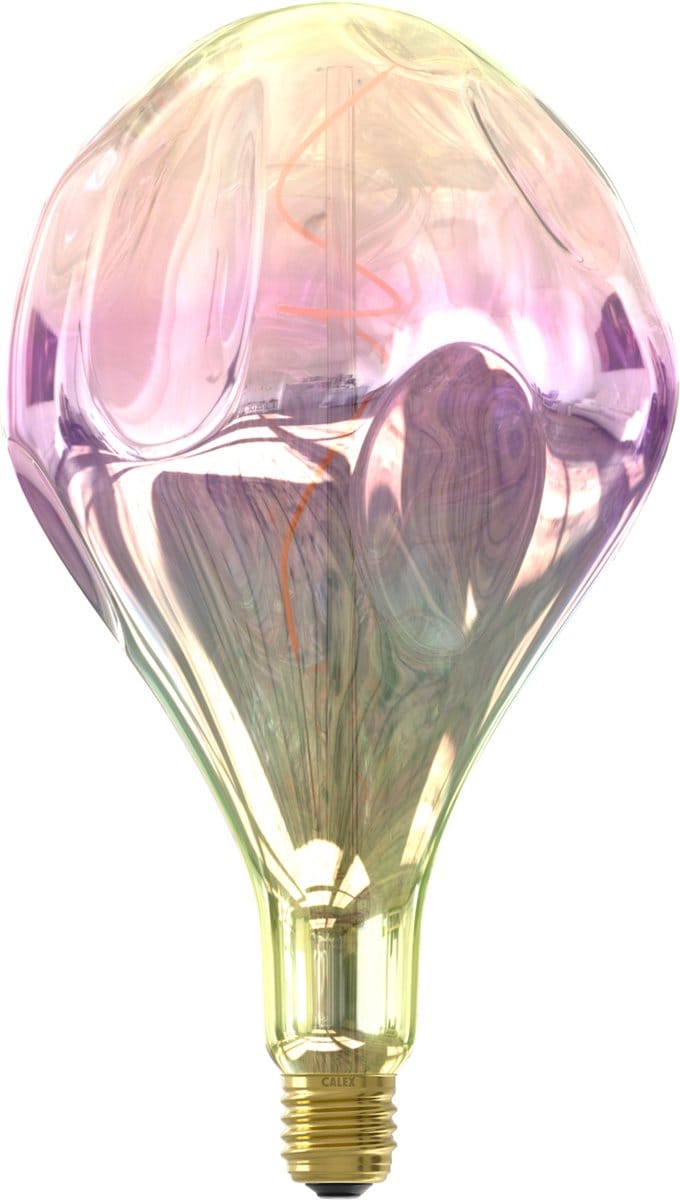 Calex Organic EVO XXL Rainbow LED Lamp - E27 - Filament Lichtbron - Dimbaar - 4W - Warm Wit Licht