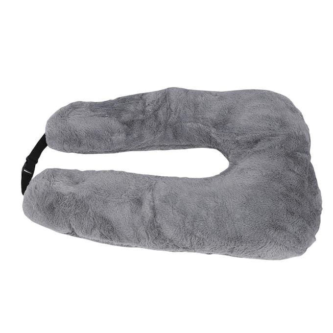 Oreiller en U pour voiture Coussin de sommeil pour voyage longue distance Oreiller multifonctionnel en U pour voiture Gris rose