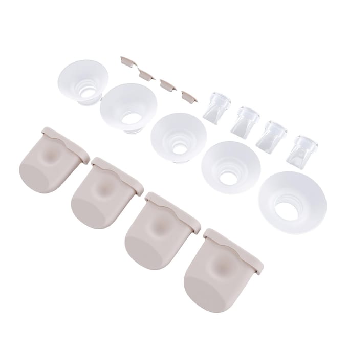 4 Pièces Valves à Bec de Canard Bouchon Bec à Membrane 5 Pièces Inserts Bride Set de Remplacement Usable pour Tire-Lait white