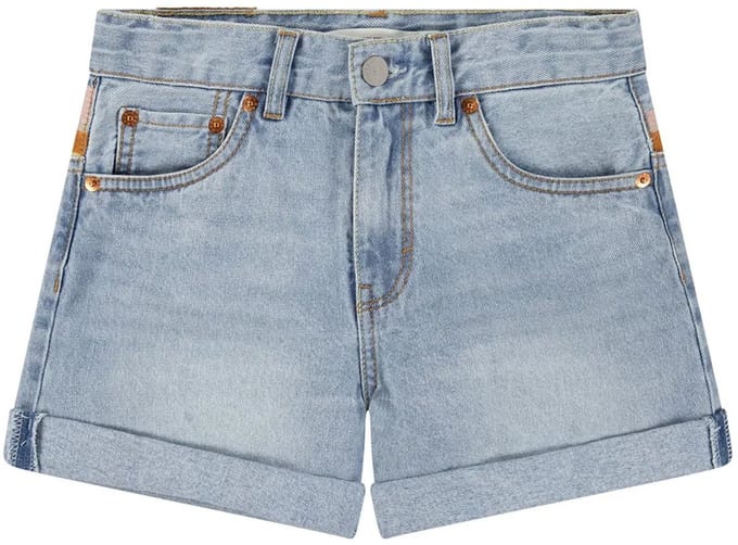 Levi´s ® Kids Mini Mom Embroider Korte Broek Blauw 8 Years Meisje