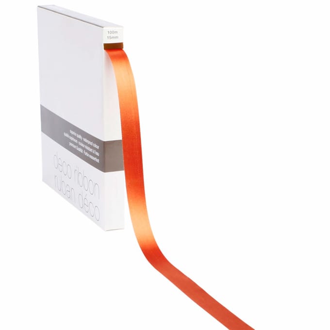 Poly Satijnlint Koper – 15 mm × 100 m – polysatijn