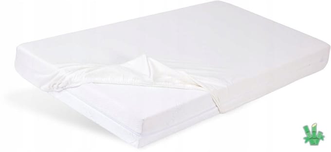 Wit Laken Bamboe met Elastiek 90x200cm - Tot 20cm Matrashoogte
