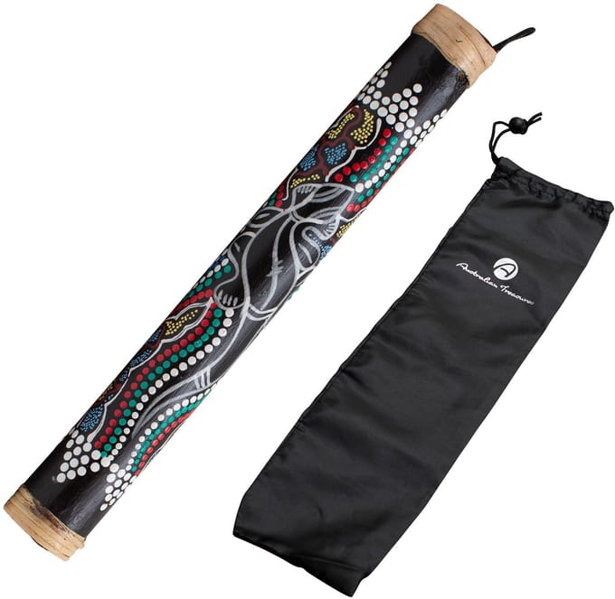 Rainstick 40cm beschilderd – kleurrijk design