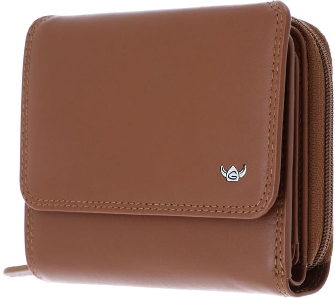 Golden Head Leren portemonnee Polo RFID Protect RV-Börse 3316 Cognac bruine