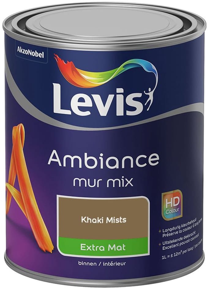 Levis - Ambiance Mur Extra Mat Mix - Khaki Mists - Mengverf - 1 L