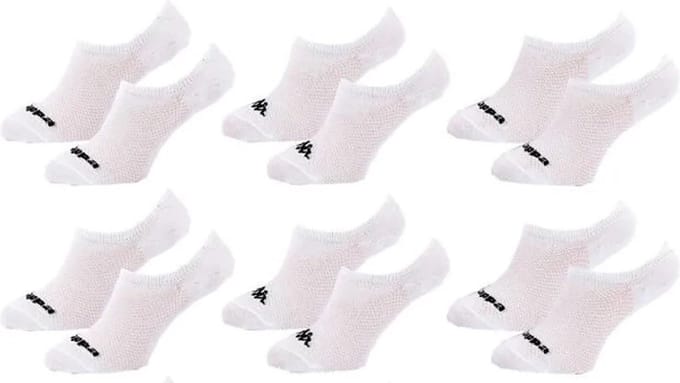 Kappa kousenvoetjes invisible dames wit 6 paar maat 36/41