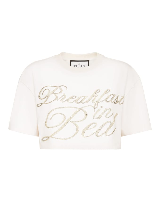 Cropped T-Shirt Breakfast In Bed Crystal
