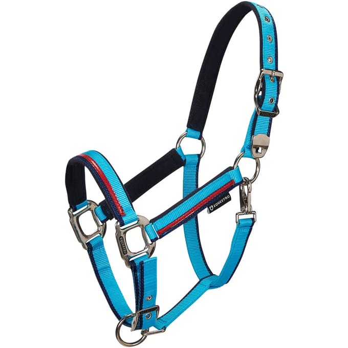 Nylon halster en longe voor paard in nylon Equestro