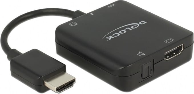 Premium HDMI naar stereo en 5.1 audio extractor - compact - HDMI 2.0 (4K 60Hz) / zwart