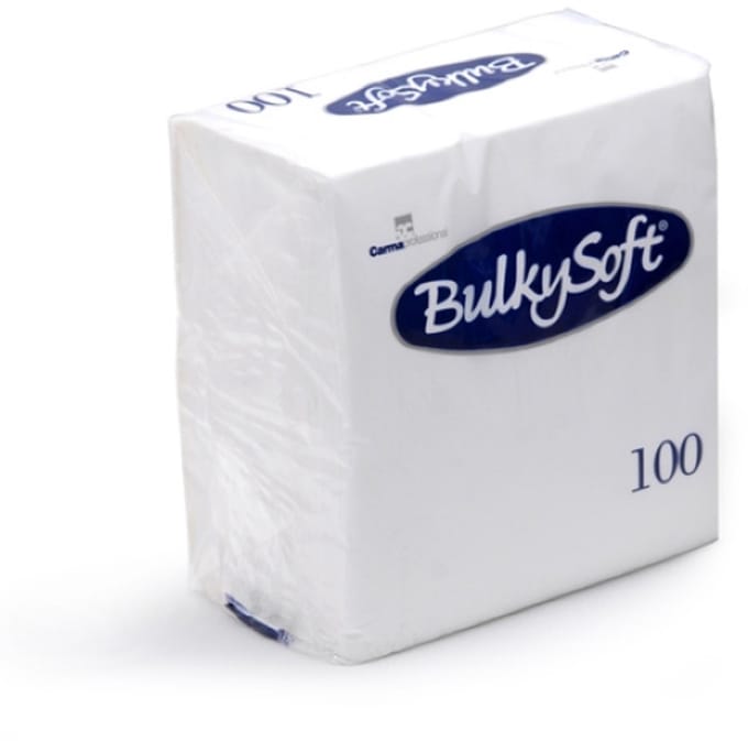BulkySoft® Servetten wit cellulose 2laags 20 x 100 stuks